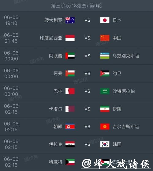 2026年世界杯赛程时间表